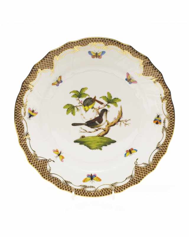 Rothchilds Bird Brown Dinner Plate