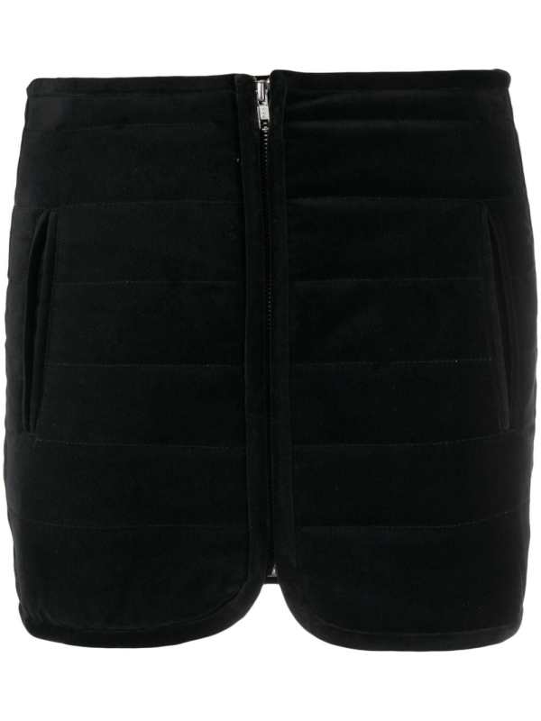 Arona quilted velvet miniskirt