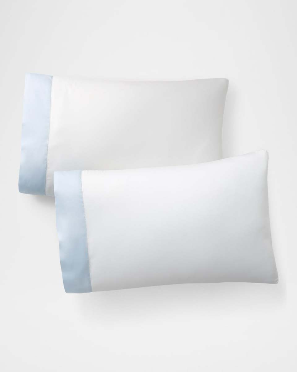 Organic Sateen Border Pillowcase, STANDARD CASE