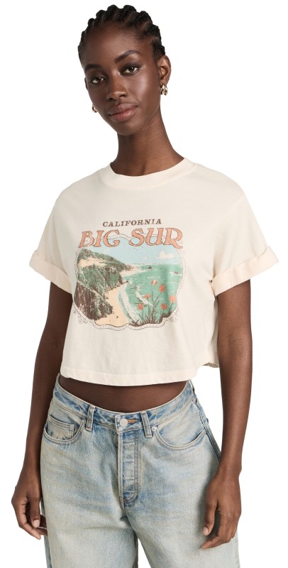 Girl Dangerous Bigur Crop Boyfriend Tee Off White
