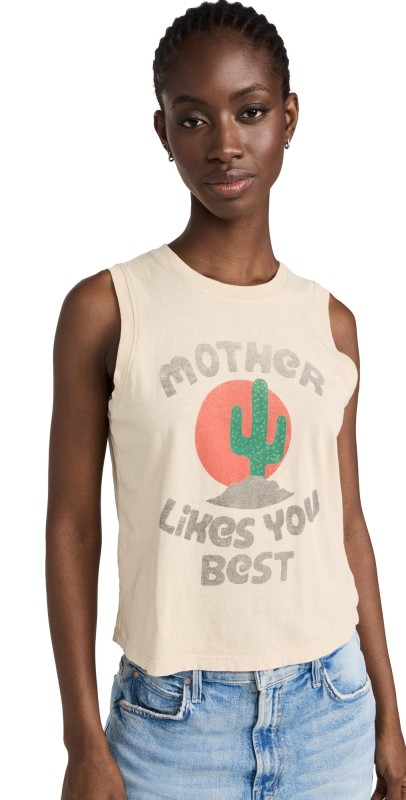 MOTHER The Strong and Silent Type Tee Mother Likes You