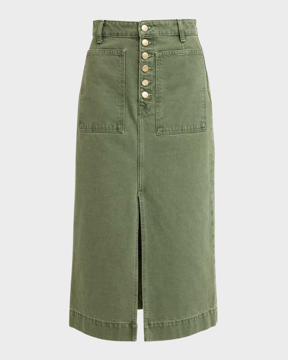 The Bea Denim Midi Skirt