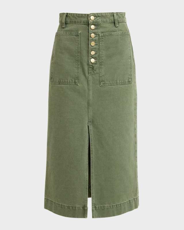 The Bea Denim Midi Skirt