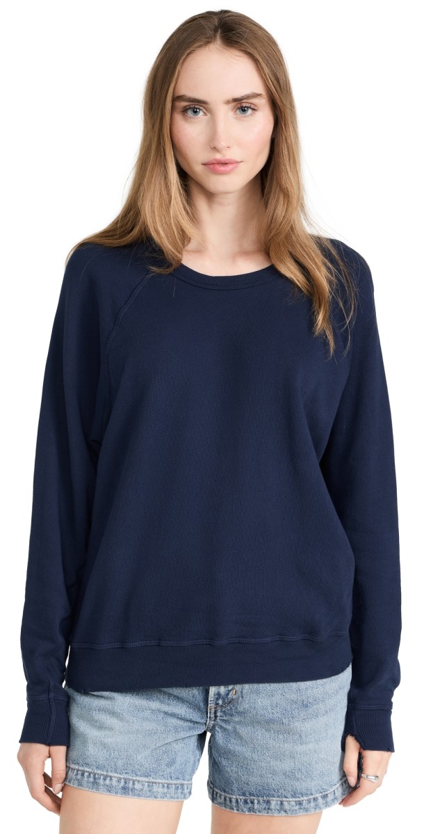 THE GREAT. The College Sweatshirt True Navy