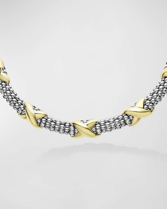 Embrace 5 Station X Caviar Necklace