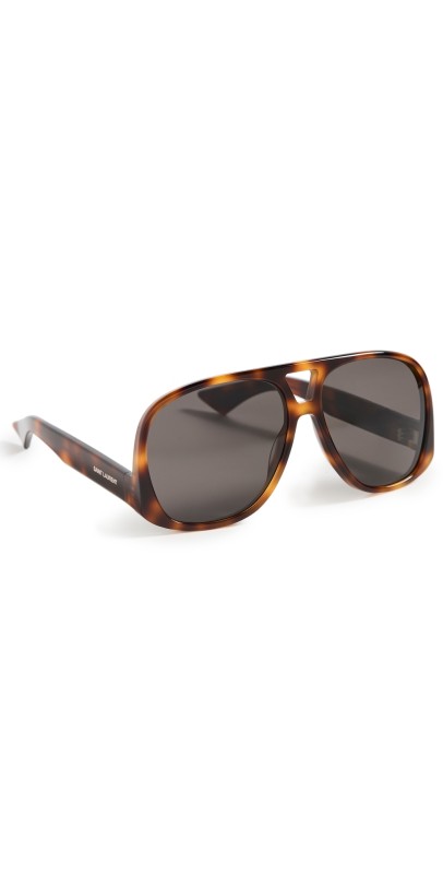 Saint Laurent SL 652 Solace Sunglasses Havana/Havana/Black