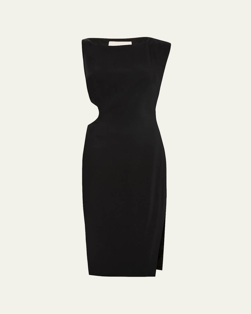 Arc Cut-Out Midi Dress
