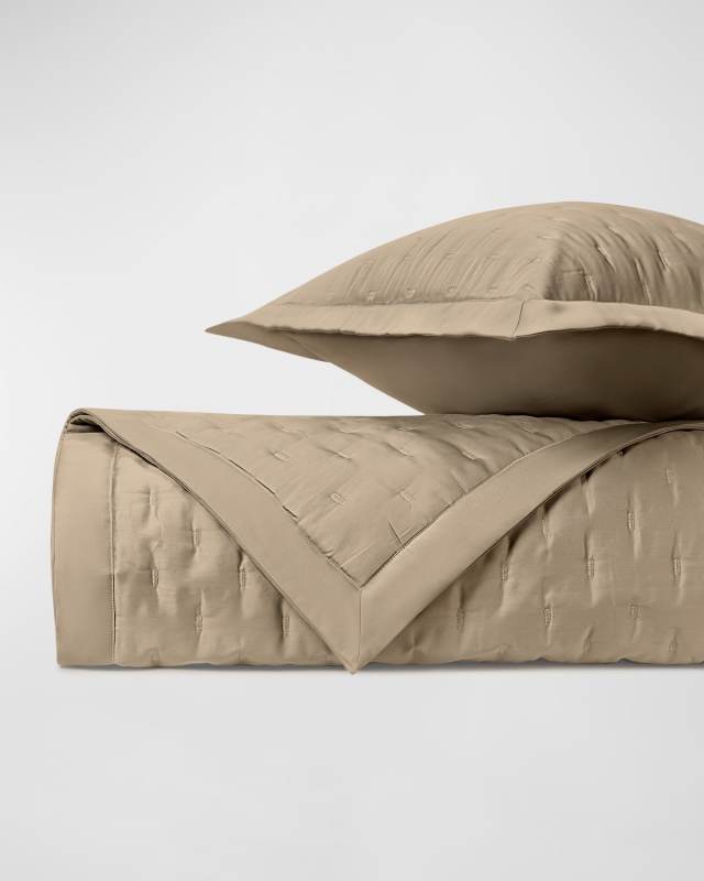 Fil Coupe Quilting Coverlet and Shams