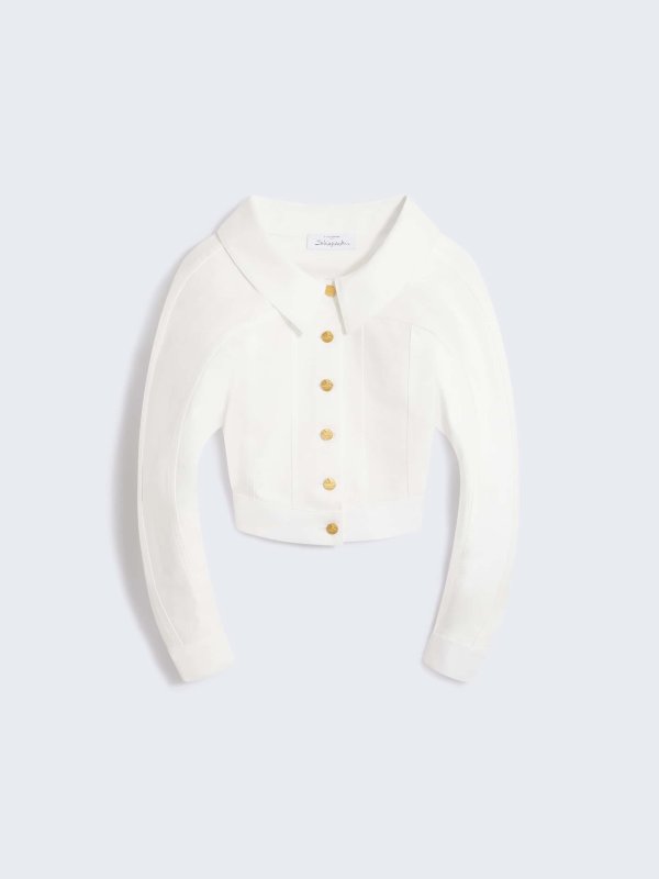 Schiaparelli DROP-SHOULDER DENIM JACKET