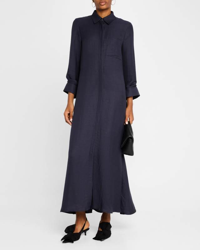 Jenny's Gown Oversized Cotton Poplin Shirtdress