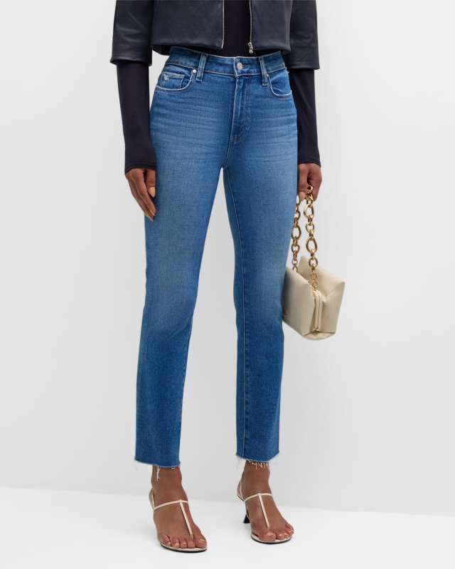 Cindy Straight Raw Hem Jeans