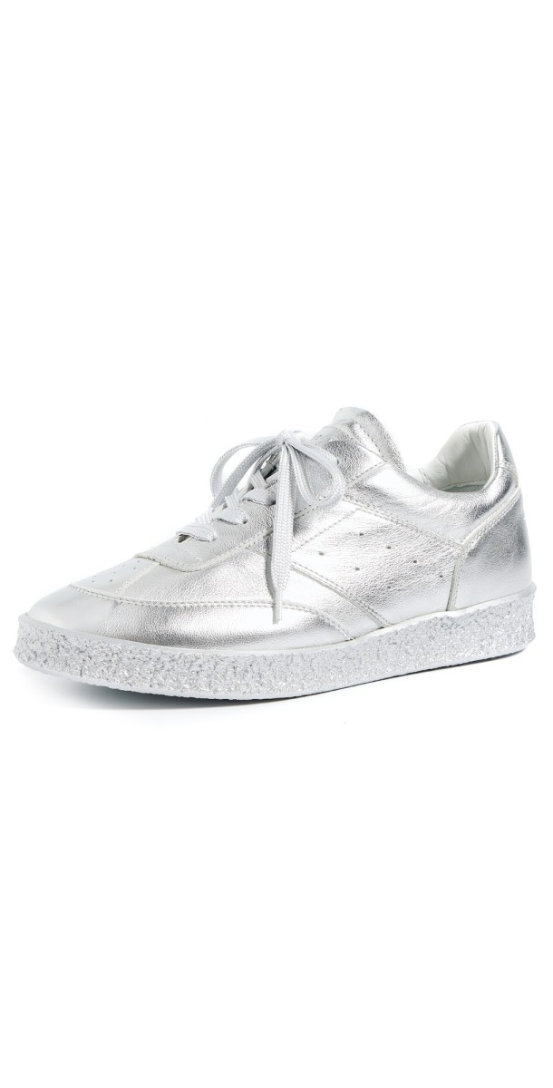 MM6 Maison Margiela Metallic Sneakers Silver
