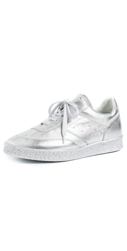 MM6 Maison Margiela Metallic Sneakers Silver