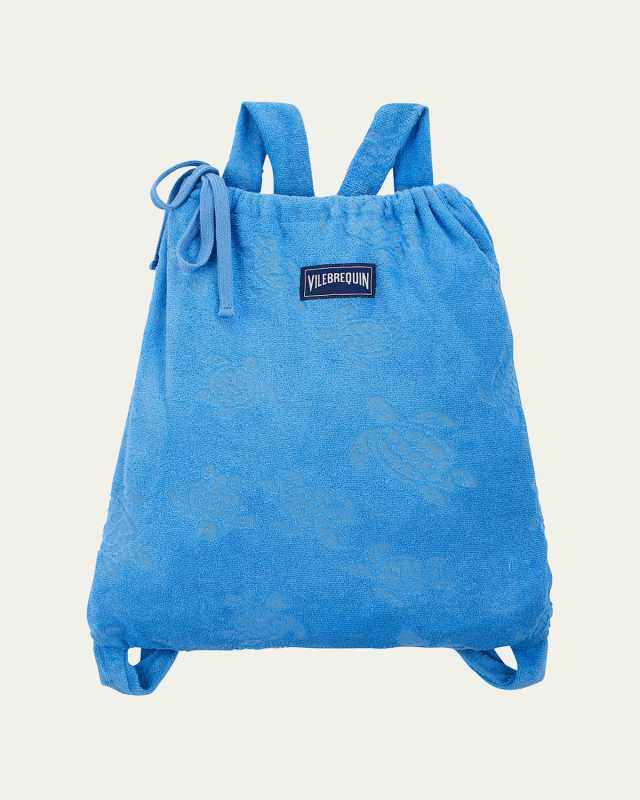 Kid's Turtle-Print Organic Towel