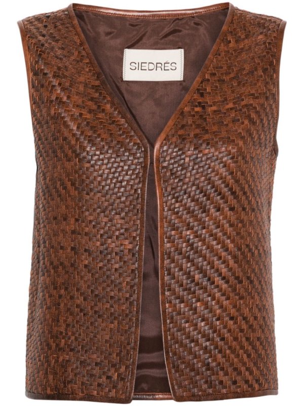 Enty leather gilet