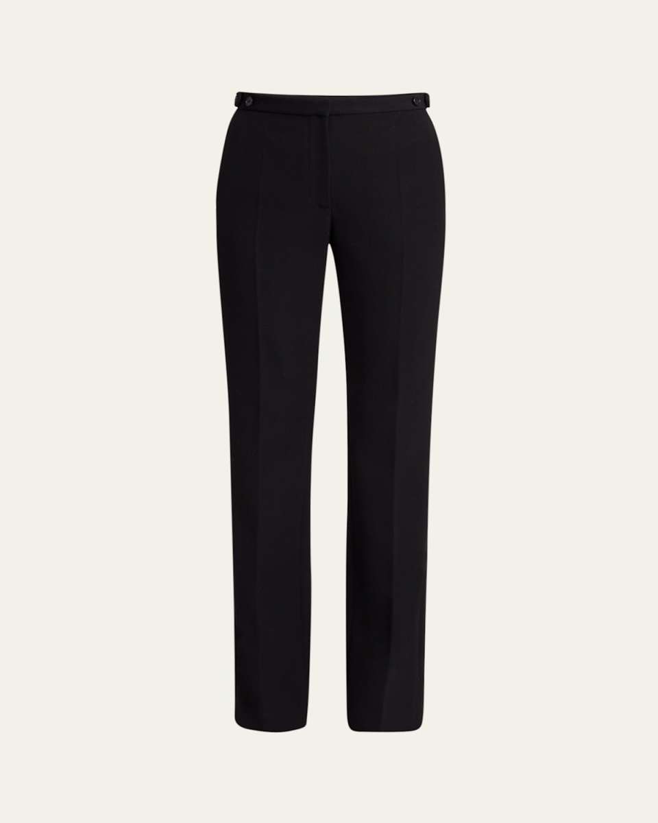 Jesse Straight-Leg Crepe Pants