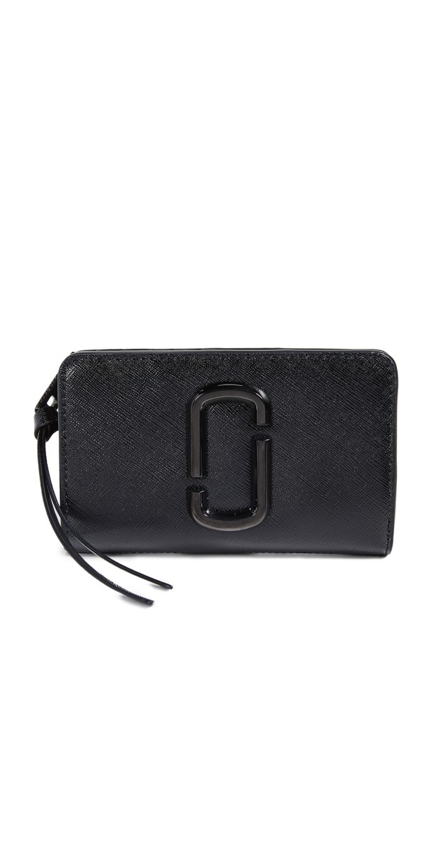 Marc Jacobs The Utility Snapshot Tonal Slim Bifold Wallet Black