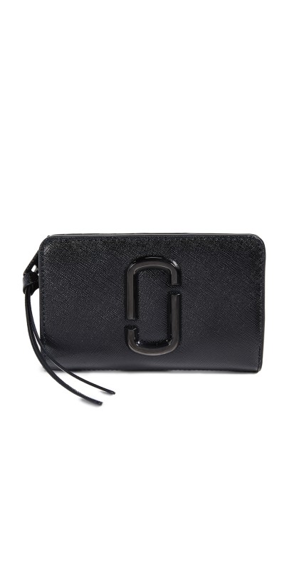 Marc Jacobs The Utility Snapshot Tonal Slim Bifold Wallet Black