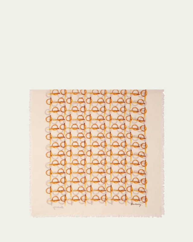 B-Buckle Lightweight Wool Scarf