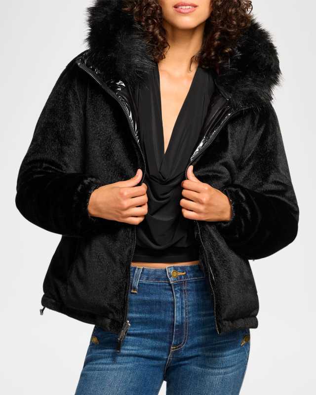 Beatrice Reversible Faux Fur Coat
