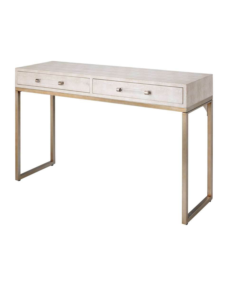 Kain Faux Shagreen Console Table