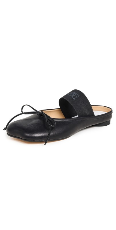 MM6 Maison Margiela Ballet Slipper Flats Black