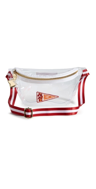 Stoney Clover Lane Tampa Bay Buccanee Clear Fanny Pack Red and Whit