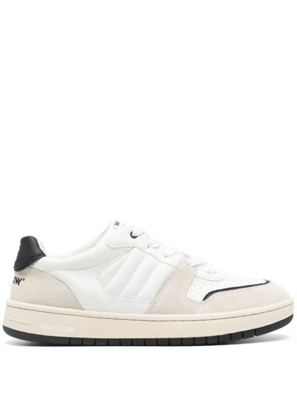 logo-print panelled sneakers