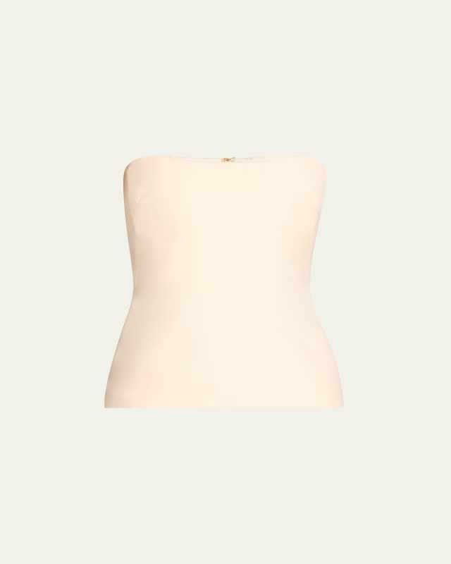 Una Strapless Corset Wool Top