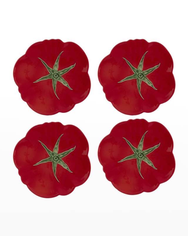 Tomato Dinner Plates, Set of 4