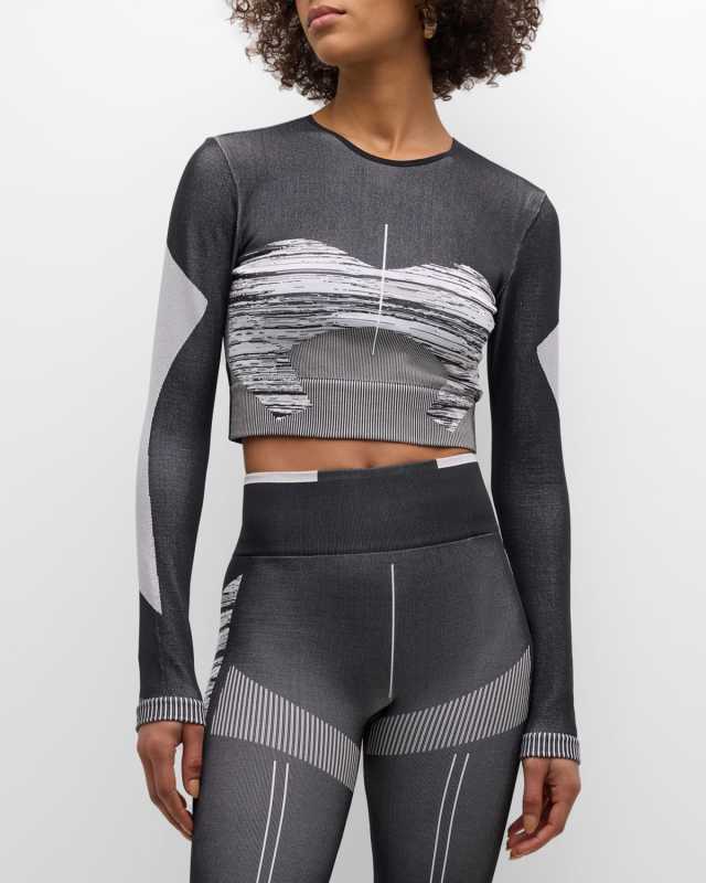 TrueStrength Seamless Space-Dyed Yoga Crop Top