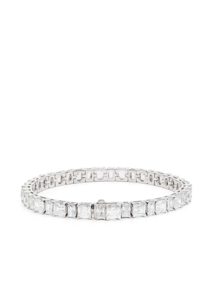 zirconia sterling-silver tennis bracelet