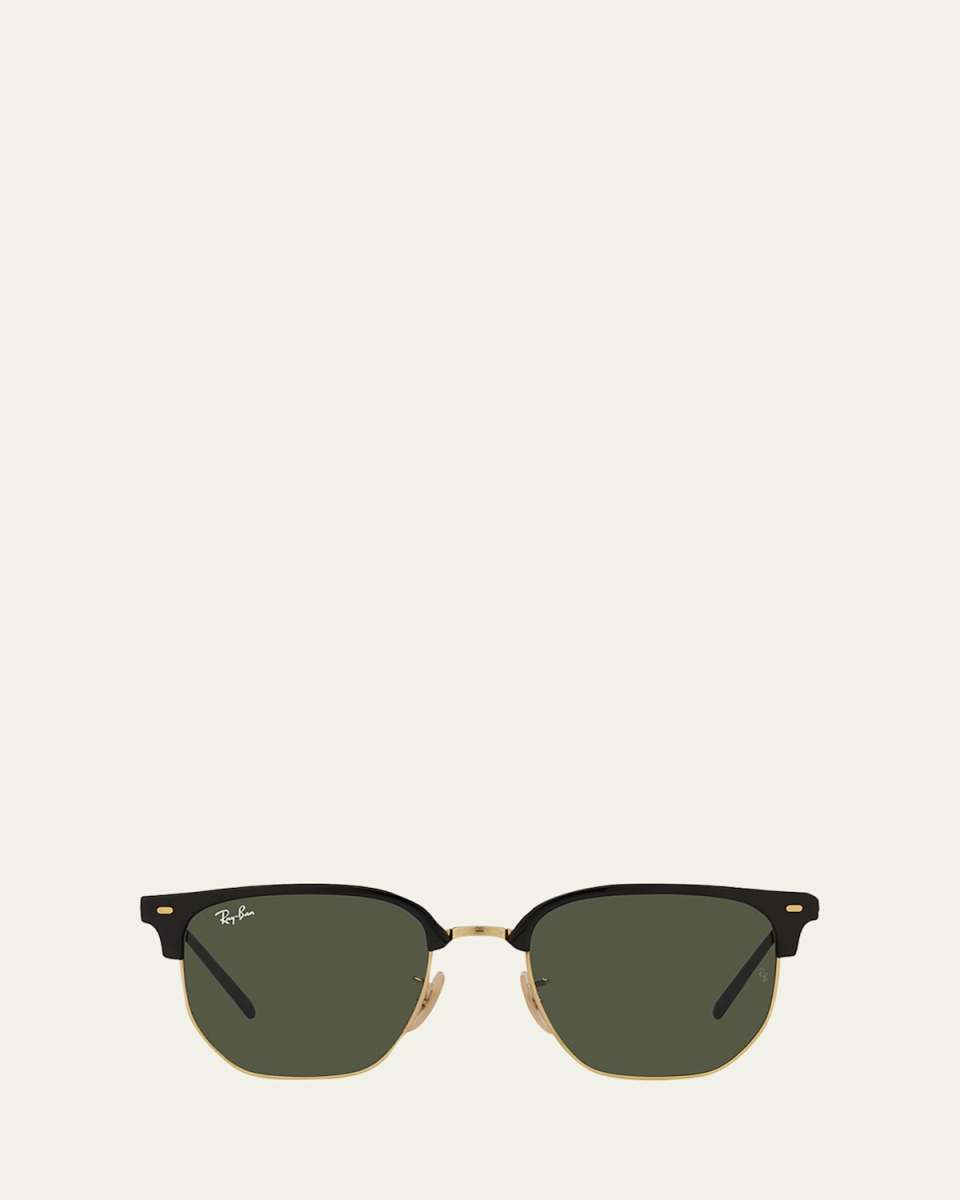 Metal & Nylon Wayfarer Sunglasses, 53MM