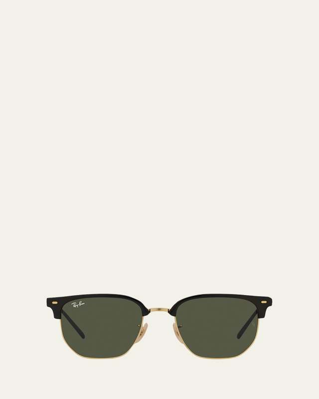 Metal & Nylon Wayfarer Sunglasses, 53MM