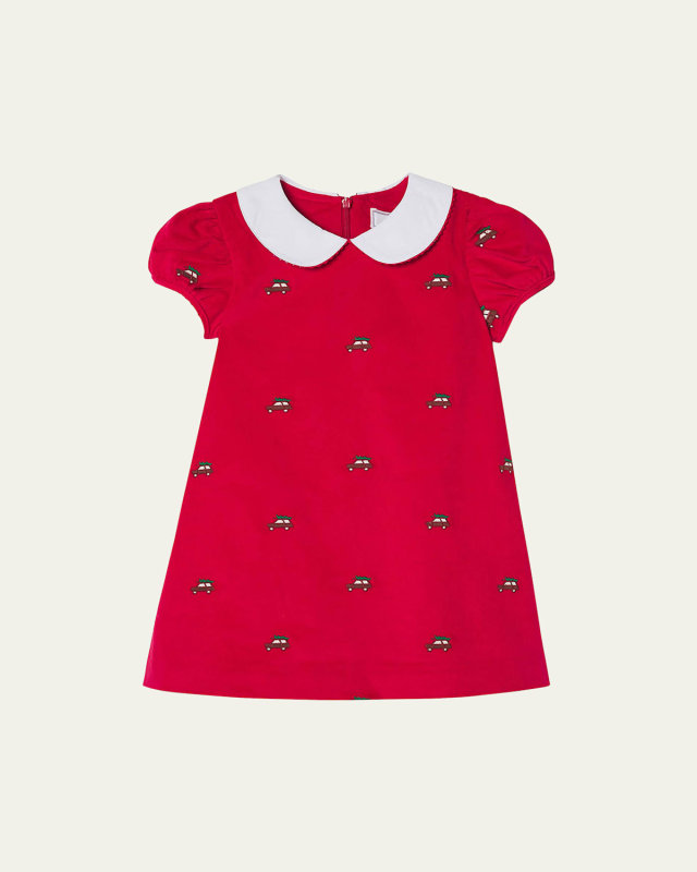 Girl's Paige Embroidered Dress, Size 6M-14Y