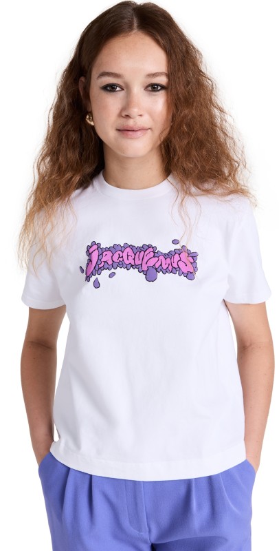 Jacquemus Le T-Shirt Desenho Print Marguerite White