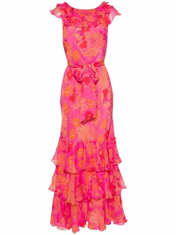 Rio floral-print silk maxi dress