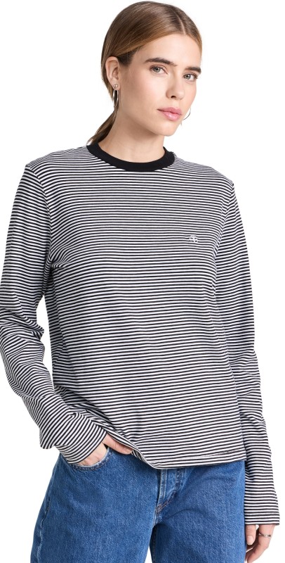 ANINE BING Rylan Tee White/Black