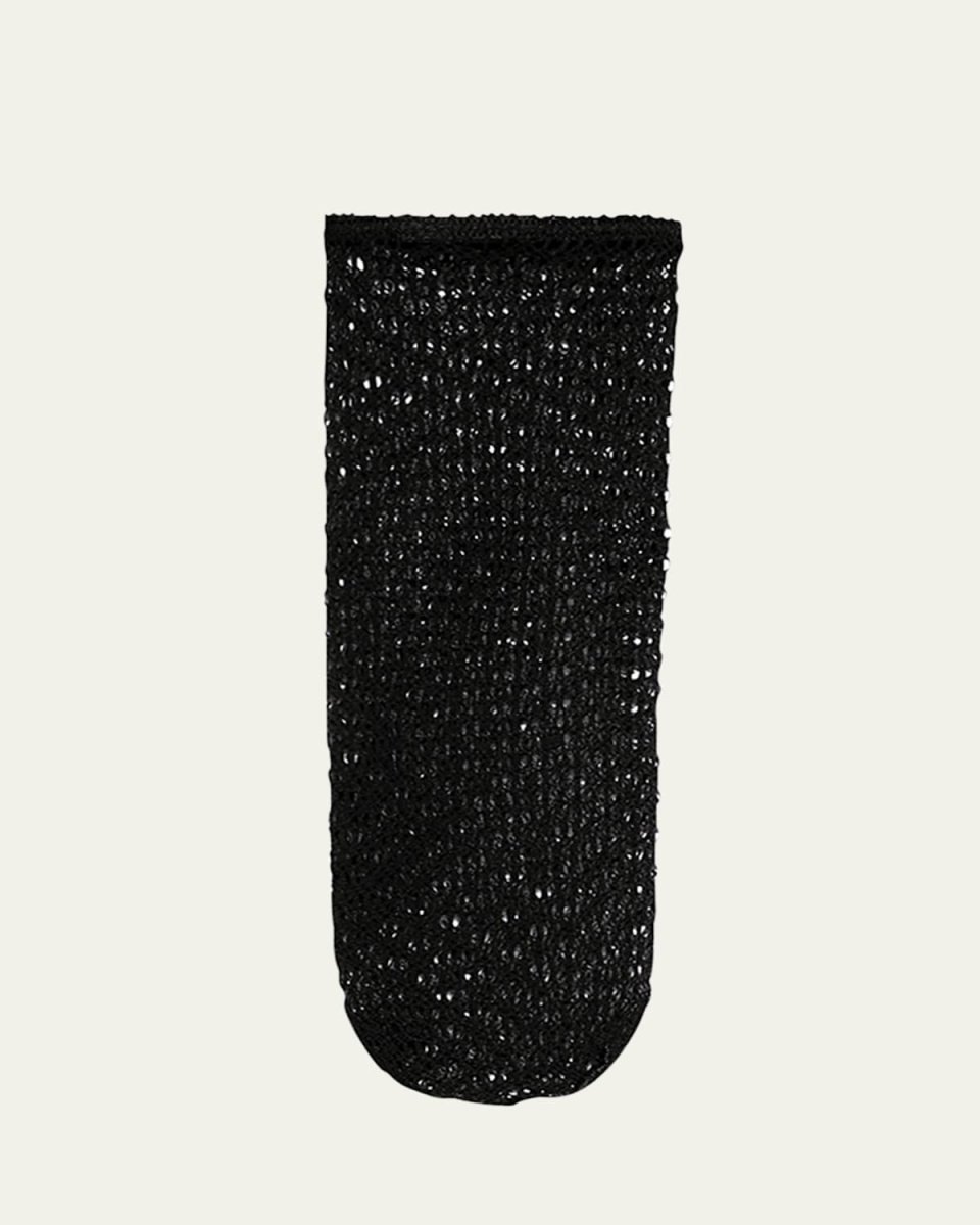 Graphic Net Ankle Socks