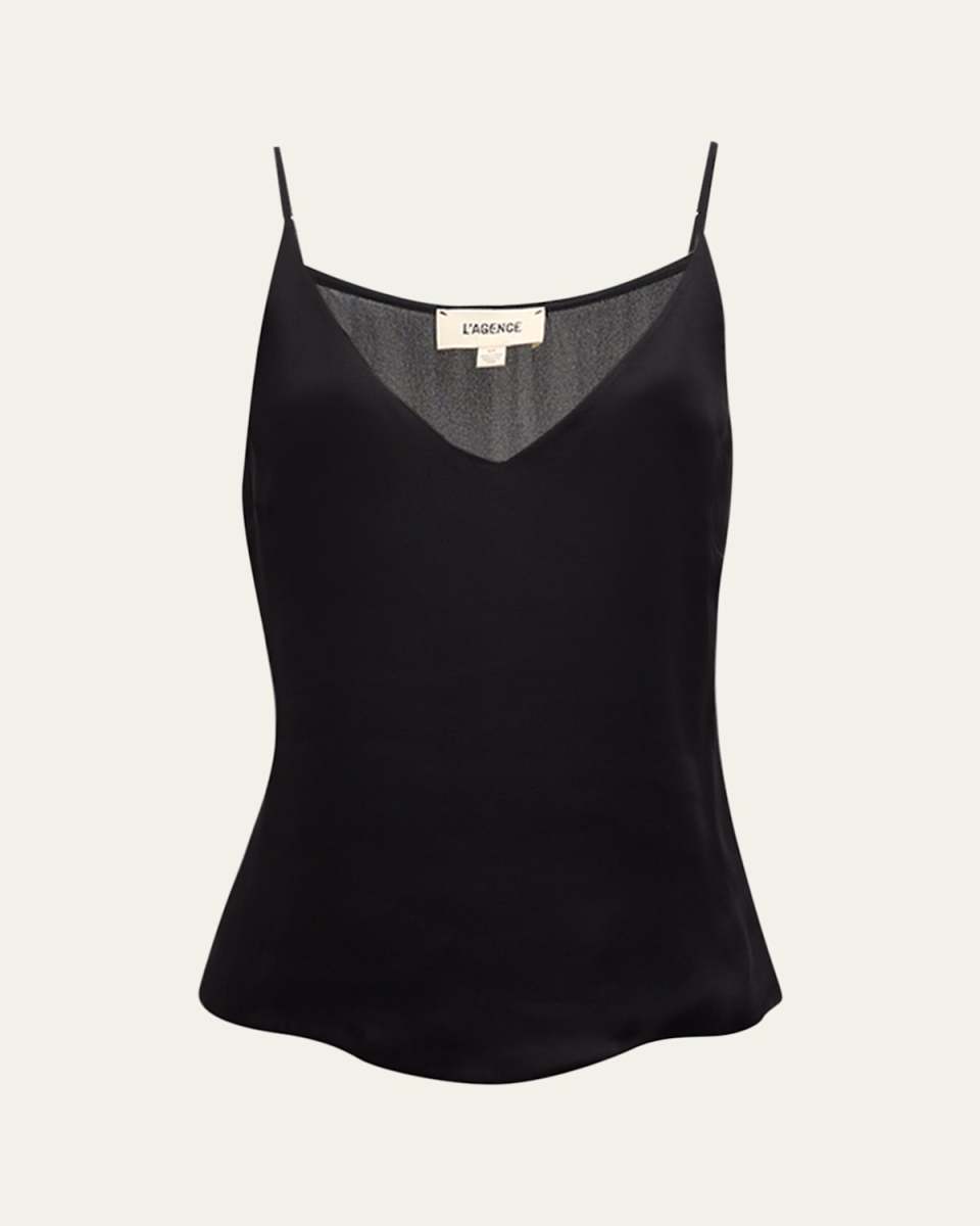 Gabriella Silk V-Neck Tank
