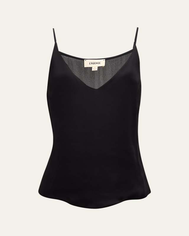 Gabriella Silk V-Neck Tank
