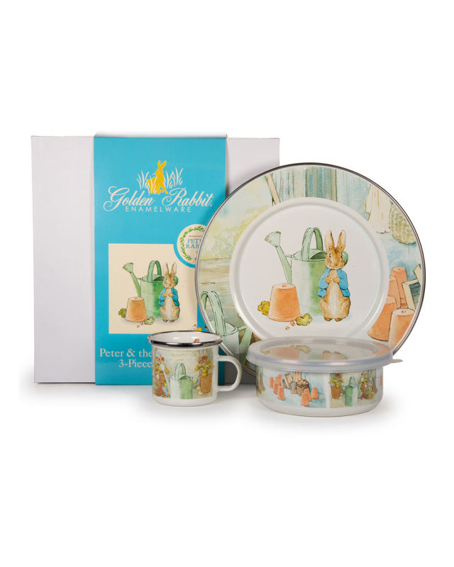 Kid's Peter & The Water Can 3-Piece Dinnerware Set