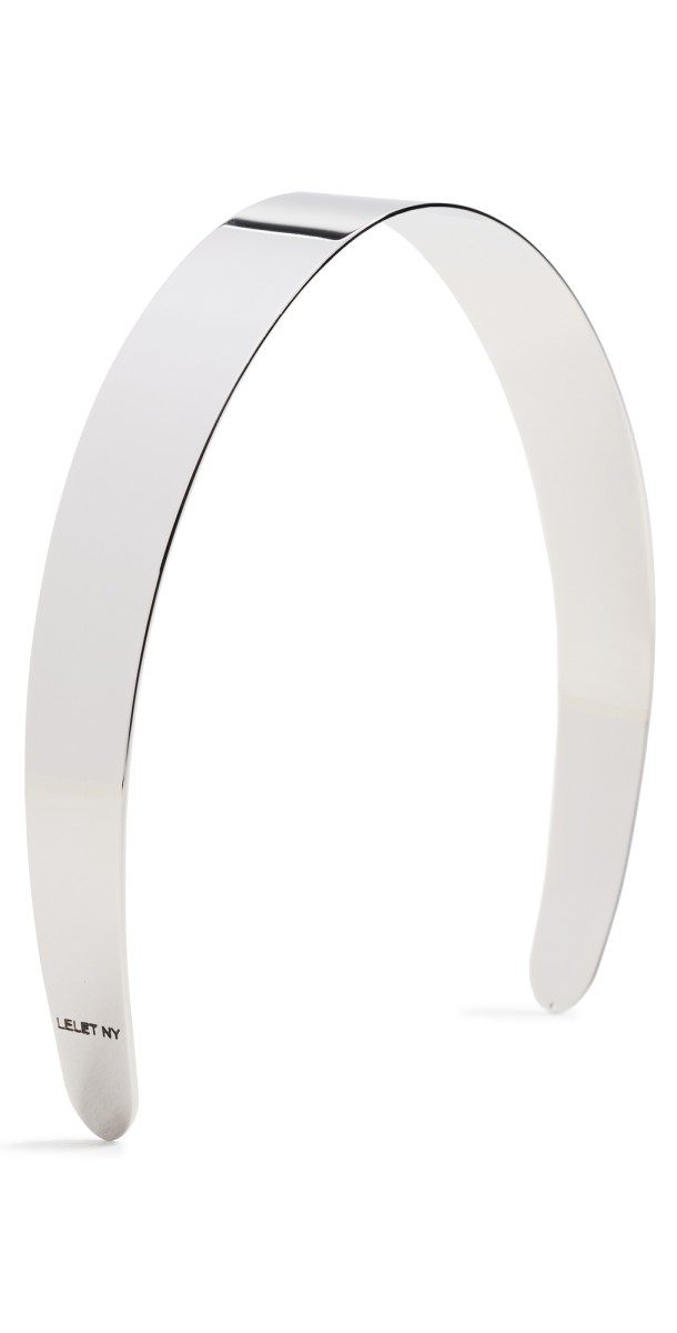 LELET NY Liv Petite Metal Headband Rhodium