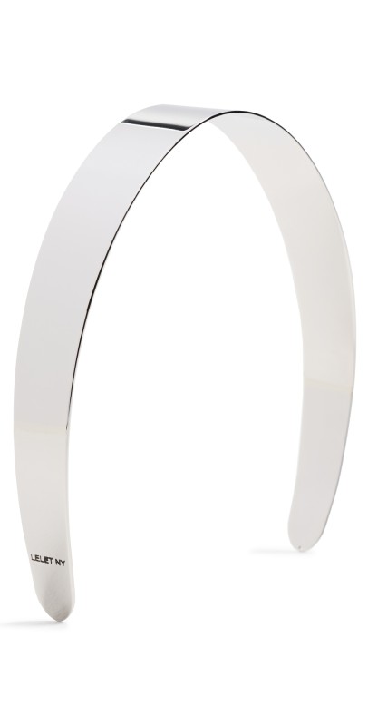 LELET NY Liv Petite Metal Headband Rhodium
