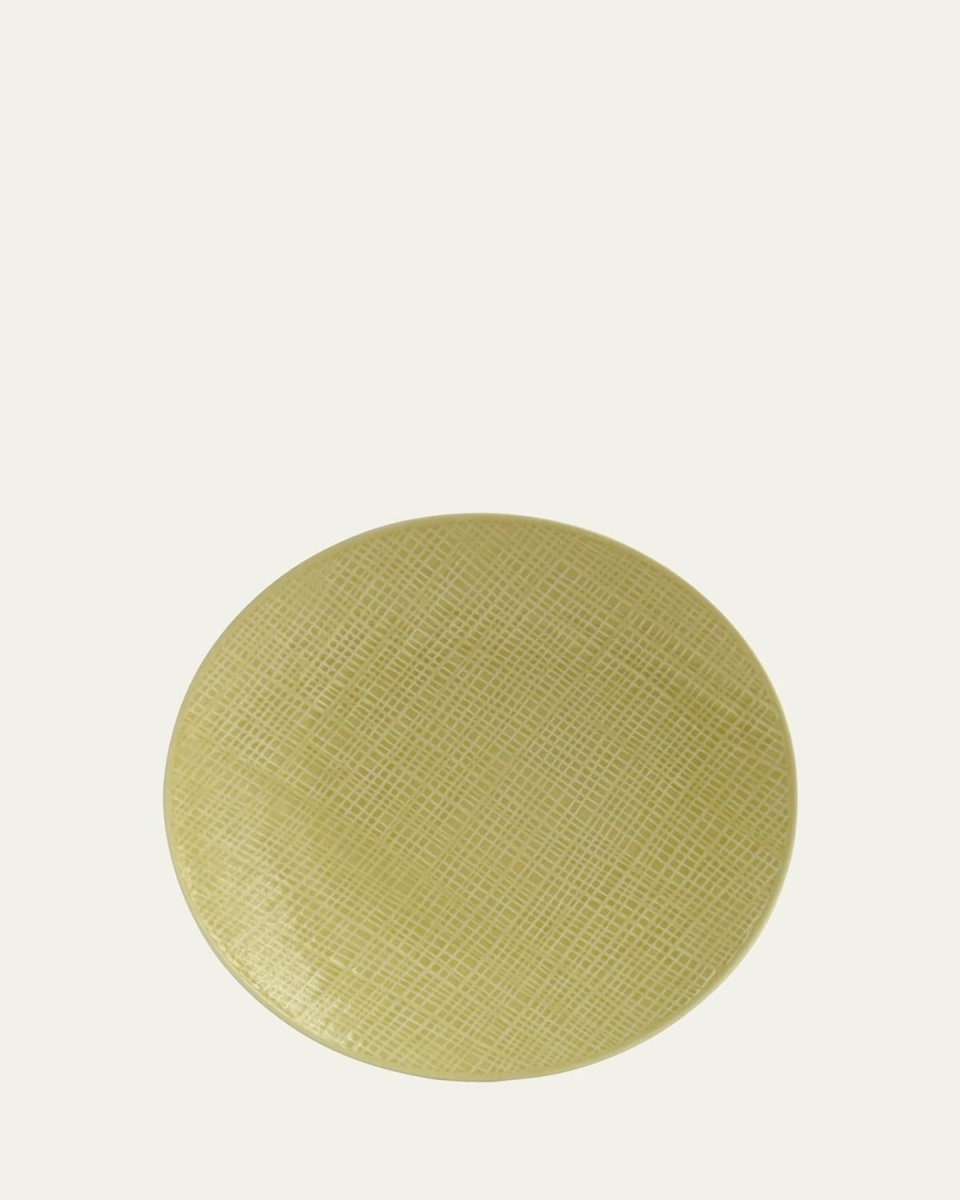 Organza Yellow Coupe Salad Plate