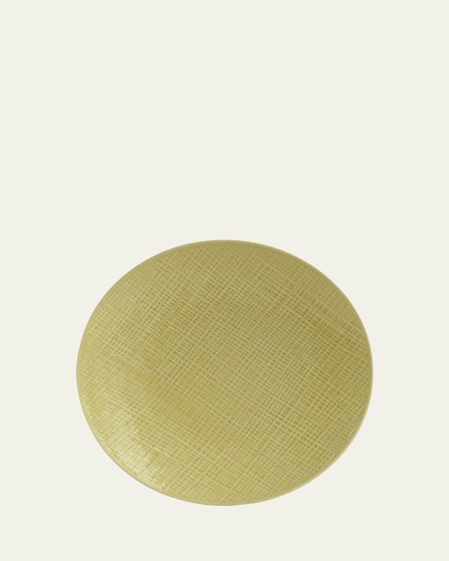 Organza Yellow Coupe Salad Plate