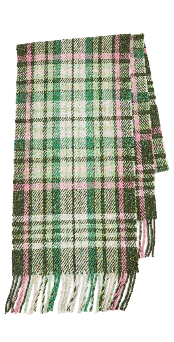 Acne Studios Plaid Fringe Scarf Gr