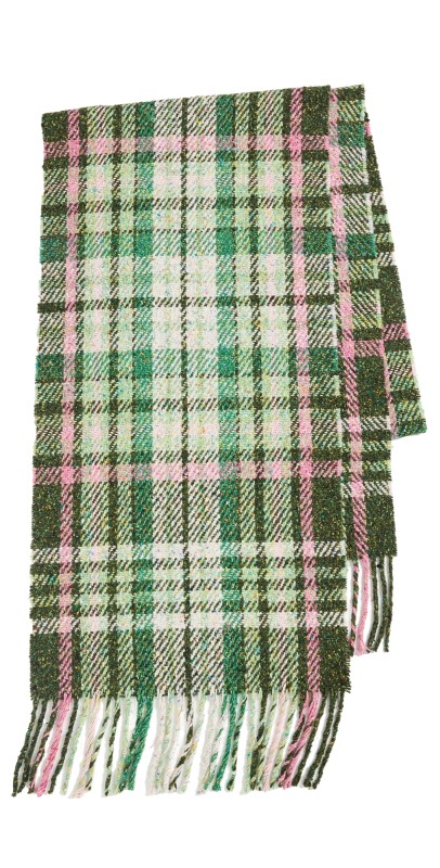 Acne Studios Plaid Fringe Scarf Gr