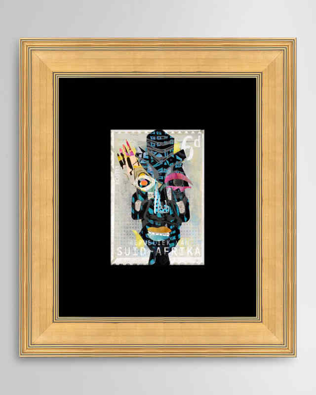 "Suid Afrika" Framed Giclee by Nikki Chu, 20" x 23"
