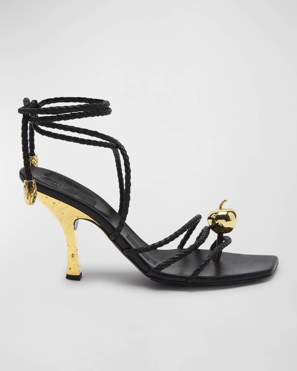 Adam Strappy Apple Ankle-Wrap sandals